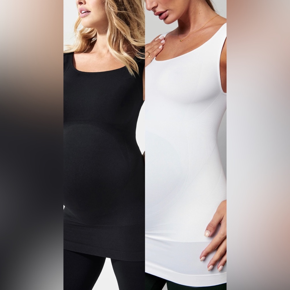 2 Blanqi Everyday Maternity Belly Support Tanktops - *TWO TANKS*